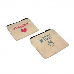 Canvas Pouch Hashtag W140xH110mm